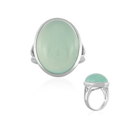 Zilveren ring met een Aqua Chalcedoon