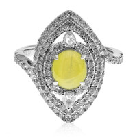 Gouden ring met een kattenoog-chrysoberil (CIRARI)