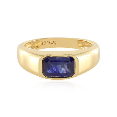 Zilveren ring met een Madagaskar Blauwe Saffier