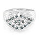 Zilveren herenring met Fancy diamanten