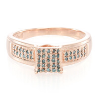Zilveren ring met Fancy diamanten