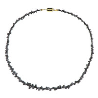 Zilveren halsketting met zwarte diamanten (Adela Silber)