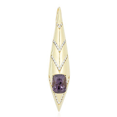 Gouden hanger met een paarse spinel (de Melo)