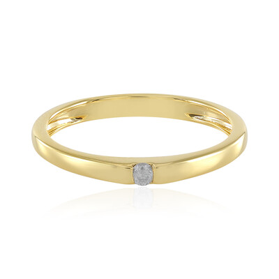 Zilveren ring met een I3 (J) Diamant