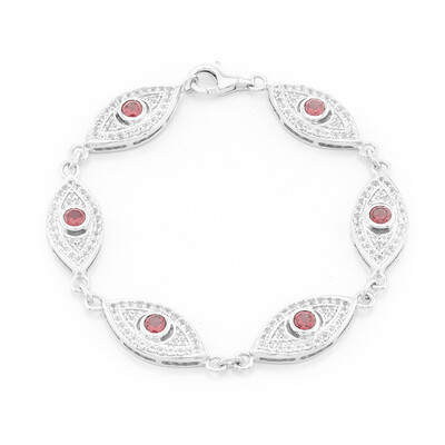 Zilveren armband met Lindi granaten (Jahdo)