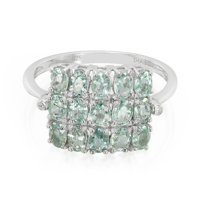 Zilveren ring met Paraiba toermalijnen