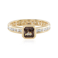 Gouden ring met een kleurwissel granaat (de Melo)