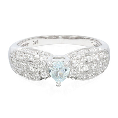Zilveren ring met een Paraiba toermalijn