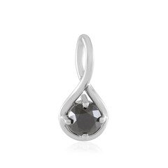 Gouden hanger met een zwarte diamant