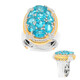 Zilveren ring met een Paraiba Topaas (Gems en Vogue)
