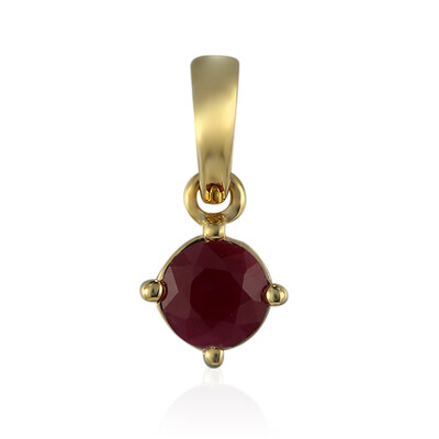 Gouden hanger met een Keniaanse robijn