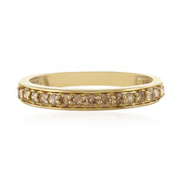 Gouden ring met I1 Bruine Diamanten