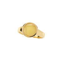 Zilveren ring met een Baltische barnsteen
