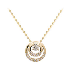 Gouden halsketting met I1 (H) Diamanten (CIRARI)
