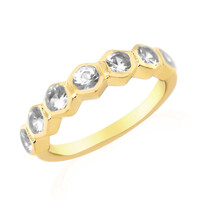 Zilveren ring met zirkonen
