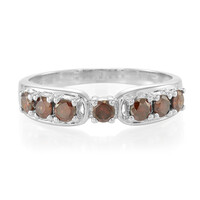 Zilveren herenring met Fancy diamanten