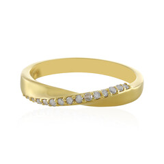 Zilveren ring met I3 (H) Diamanten