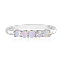 Zilveren ring met Welo-opalen