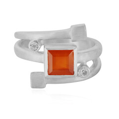 Zilveren ring met een carneool