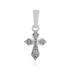 Zilveren hanger met I2 (I) Diamanten