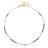 Zilveren halsketting met Fancy diamanten
