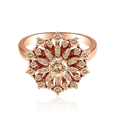 Gouden ring met een SI1 Argyle Rose De France Diamant (Annette)