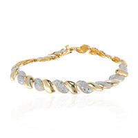 Zilveren armband met I3 (I) Diamanten