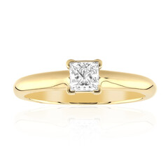 Gouden ring met een IF Diamant (D)