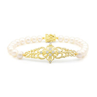 Zilveren armband met zoetwater kweekparels