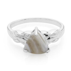 Zilveren ring met een Botswana agaat