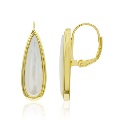 Zilveren oorbellen met parelmoer (MONOSONO COLLECTION)
