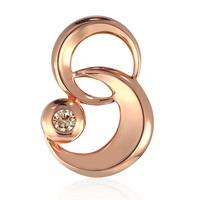 Gouden hanger met een SI1 Argyle Rose De France Diamant