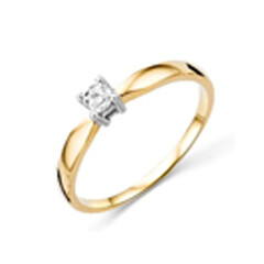 Gouden ring met een SI diamant