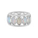 Zilveren ring met Welo-opalen (de Melo)