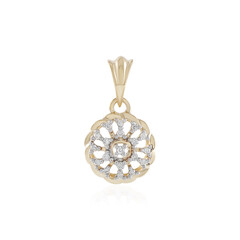 Gouden hanger met SI1 (H) Diamanten