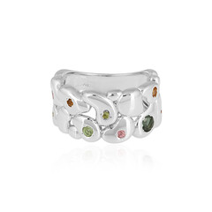 Zilveren ring met een toermalijn (SAELOCANA)
