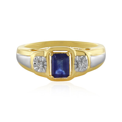 Zilveren ring met een Madagaskar Blauwe Saffier
