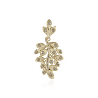 Gouden hanger met SI2 Champagne Diamanten