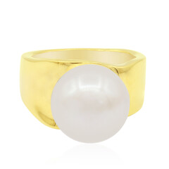 Zilveren ring met een zoetwater kweekparel