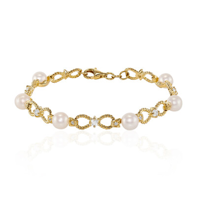 Zilveren armband met zoetwater kweekparels