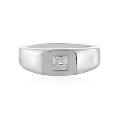 Zilveren ring met een zirkoon