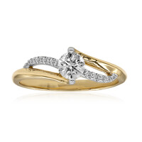 Gouden ring met een Diamant SI1 (G)