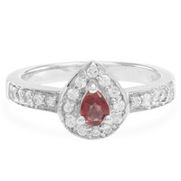 Zilveren ring met een Malawi robijn