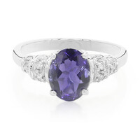 Zilveren ring met een Ceylon ioliet