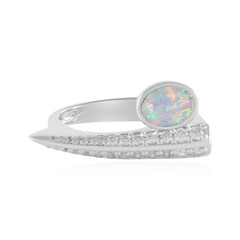 Zilveren ring met een AAA Welo-opaal (de Melo)