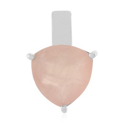 Zilveren hanger met een rozen kwarts