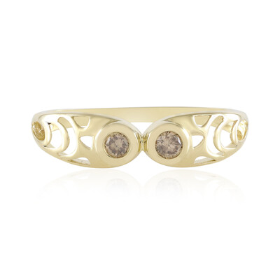 Gouden ring met I2 Champagne Diamanten (Ornaments by de Melo)