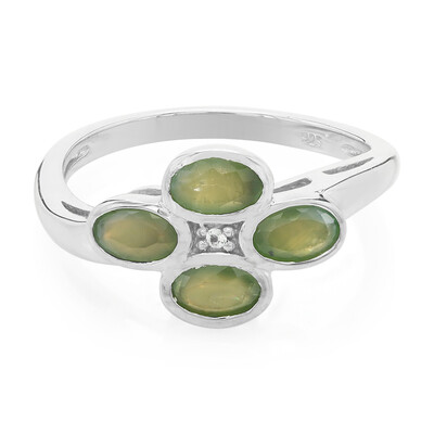 Zilveren ring met alexandrieten