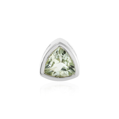 Zilveren hanger met een groene amethist (MONOSONO COLLECTION)
