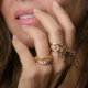 Zilveren ring met rhodolieten (M de Luca)